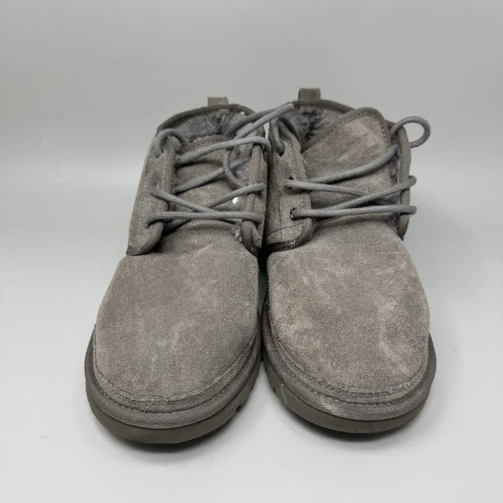 UGG NEUMEL Charcoal SUEDE SHEEPSKIN CASUAL ANKLE MEN'S BOOTS SIZE US 10